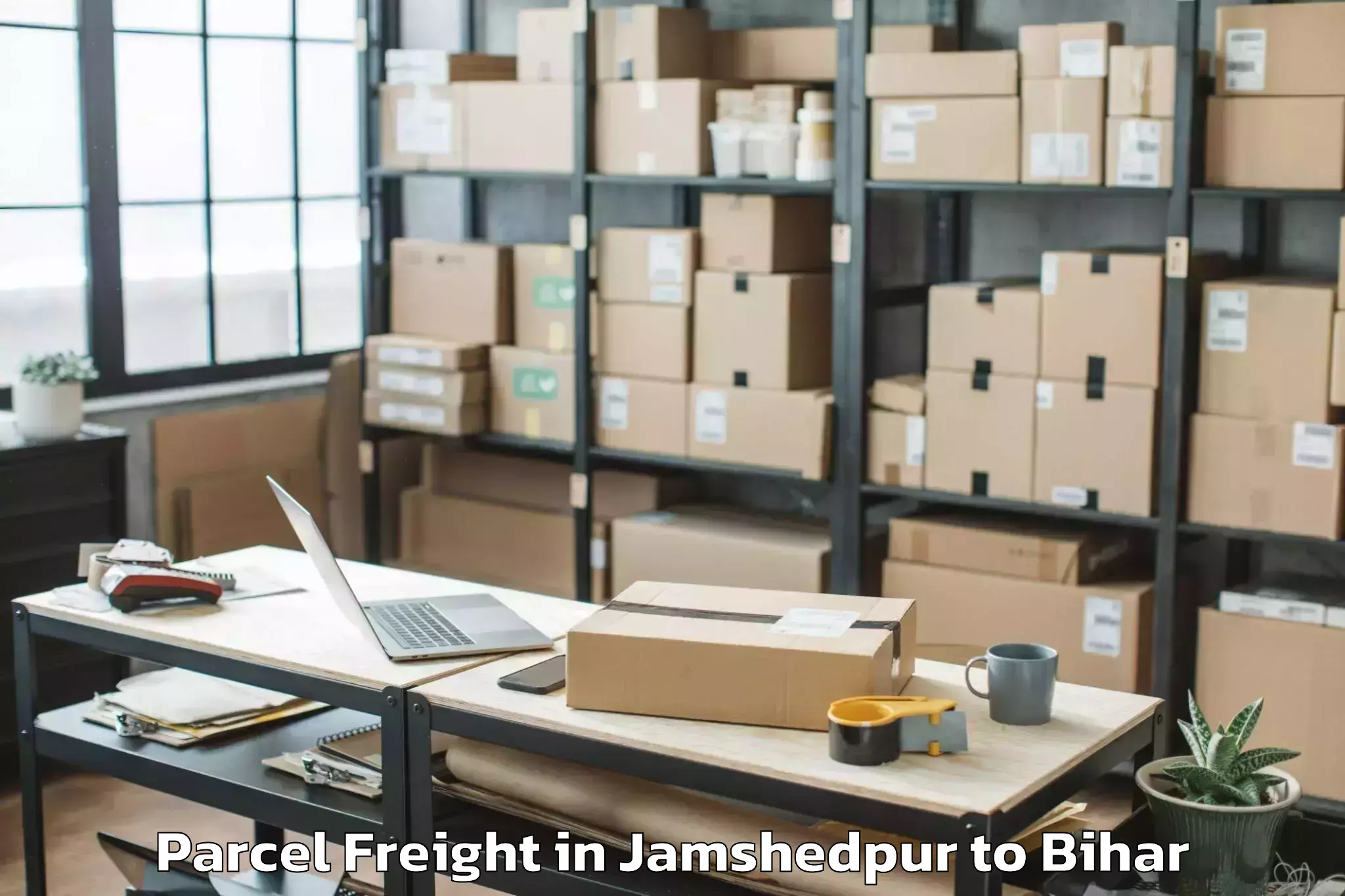 Easy Jamshedpur to Lauriya Nandangarh Parcel Freight Booking